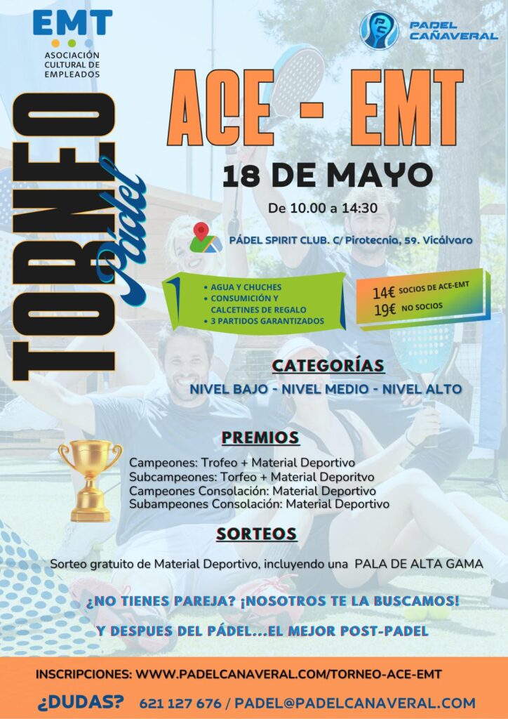 II Torneo ACE-EMT de padel